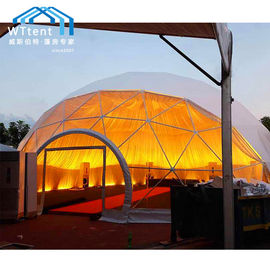Romantisches großes Zelt-Glasfenster-Doppeltes PVC-Gewebe der geodätischen Kuppel