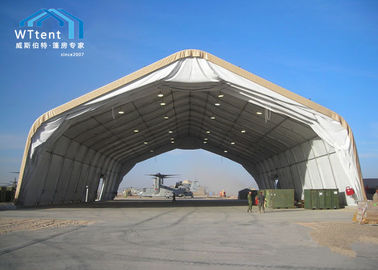 Flugzeug-Hangar kurvte Zelt mit wasserdichter Abdeckungs-Größe 15x30