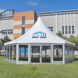 Glaswand-multi mit Seiten versehenes Zelt, sechs Seiten-weißes sechseckiges Festzelt