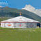 Weiße multi mit Seiten versehene Zelt Yurt-Art Metallrahmen mit hohe Spitzen-Dach