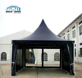 Einfaches hohes schwarzes Pagoden-Ereignis-Zelt, feuerfeste kleine Pagode Gazebo-Überdachung