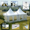 angeschlossene 4m knallen oben Pagoden-Zelt mit PVC-Regen-Gosse Gazebo-Gebrauch